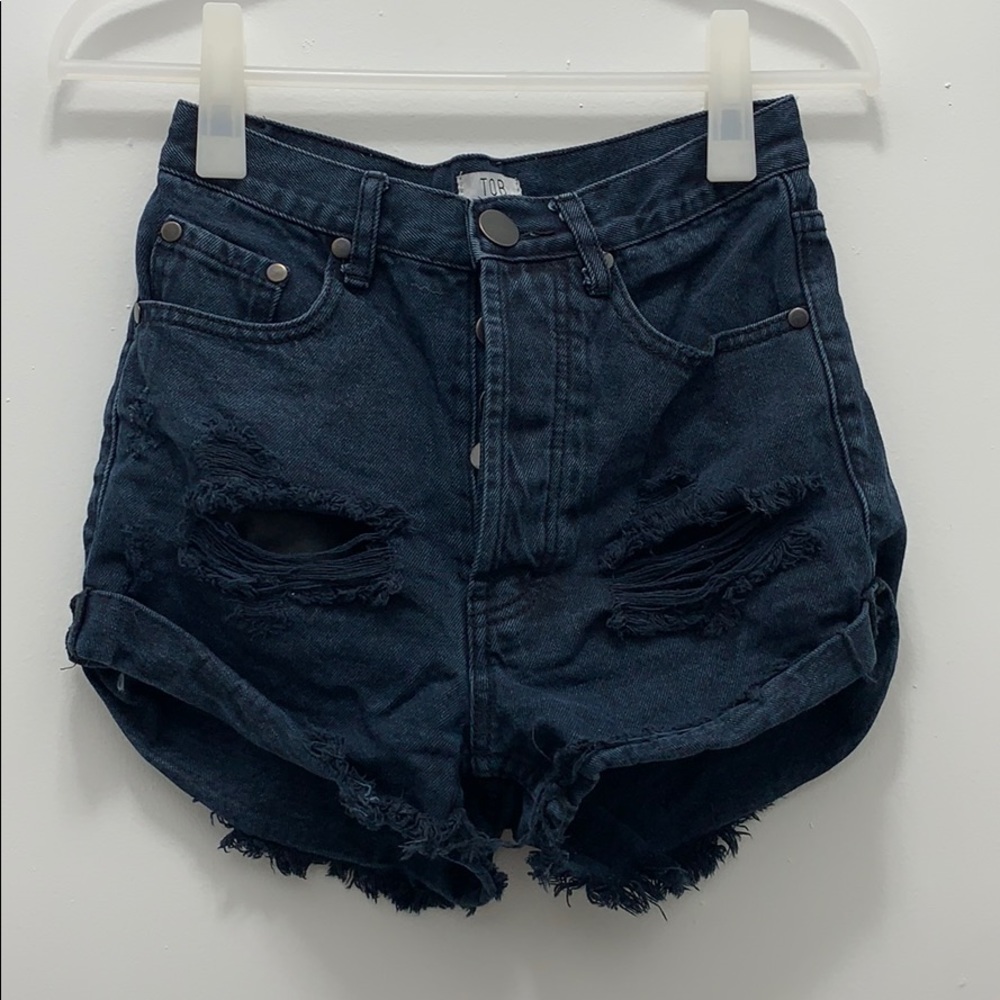 Denim shorts